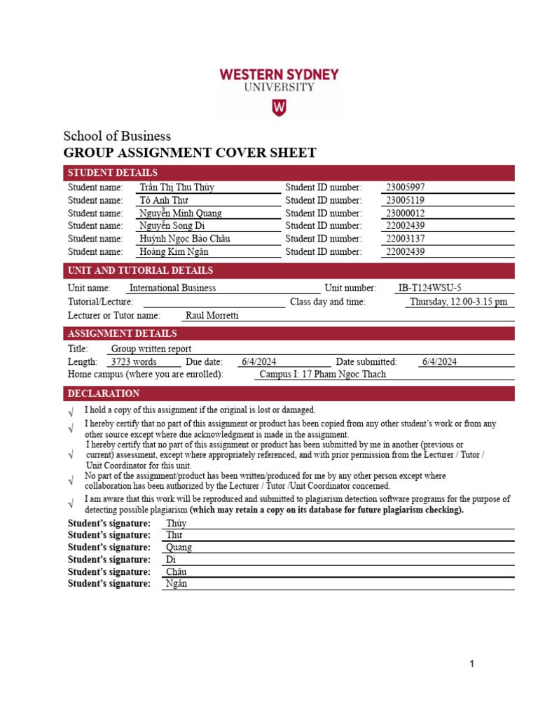 IB5 - Report - Apple | PDF