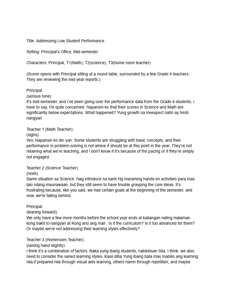 Strategies to Improve Student Performance | PDF | Human Communication ...