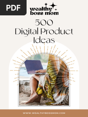 500 Digital Product Ideas