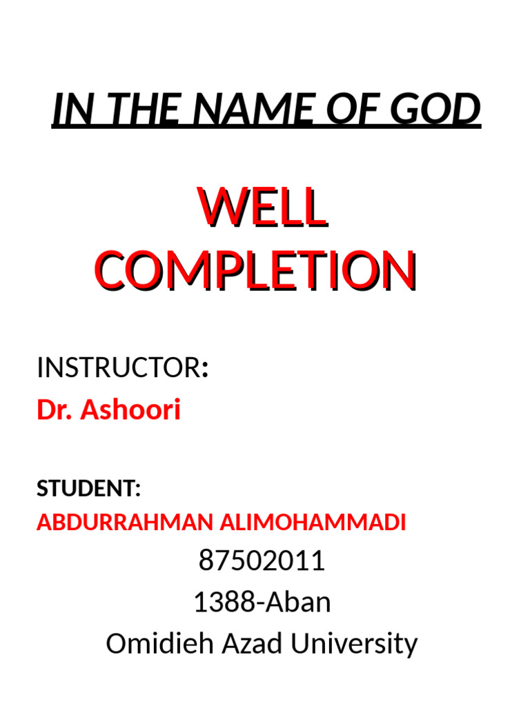 Mono-Bore Completion in South Pars Field | PDF | Casing (Borehole)