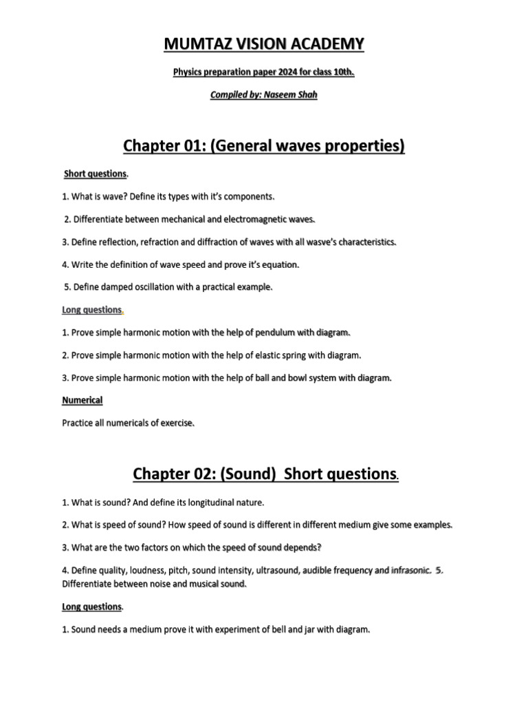 Knowledge pdf sound waves