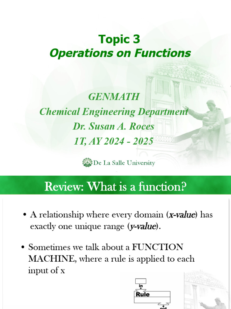 Operations On Functions - SAR | PDF | Function (Mathematics) | Analysis