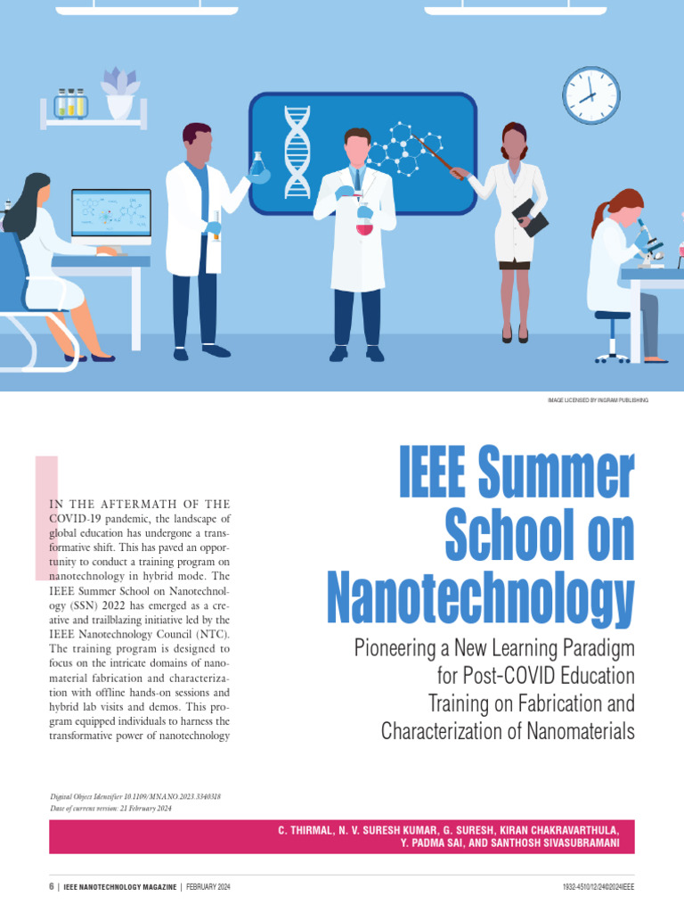 Ieee Summer School On Nanotechnology Pdf Nanotechnology Nanomaterials