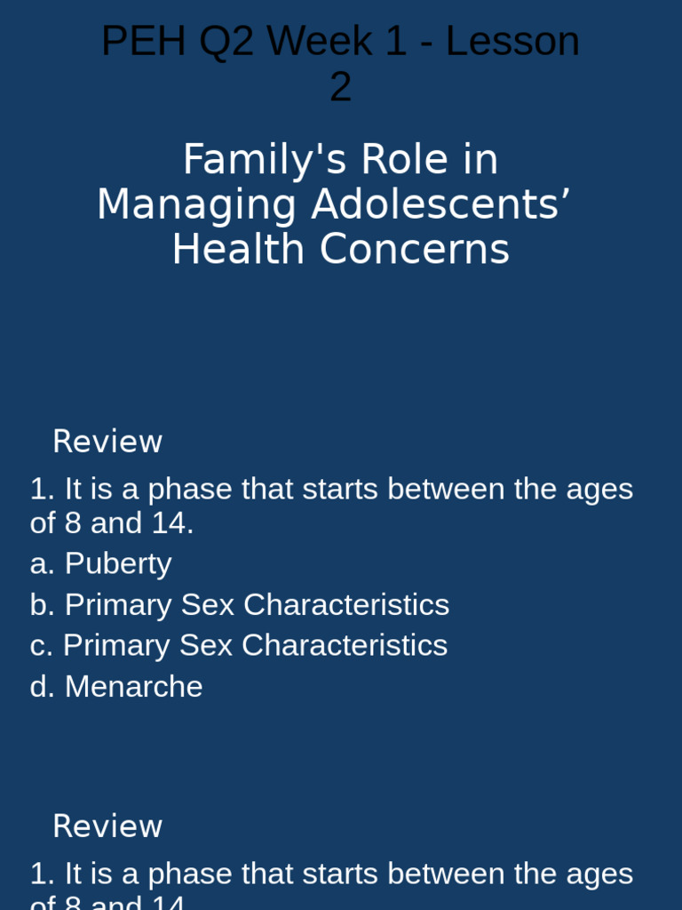 Family Support in Adolescent Health | PDF | Puberty | Adolescence