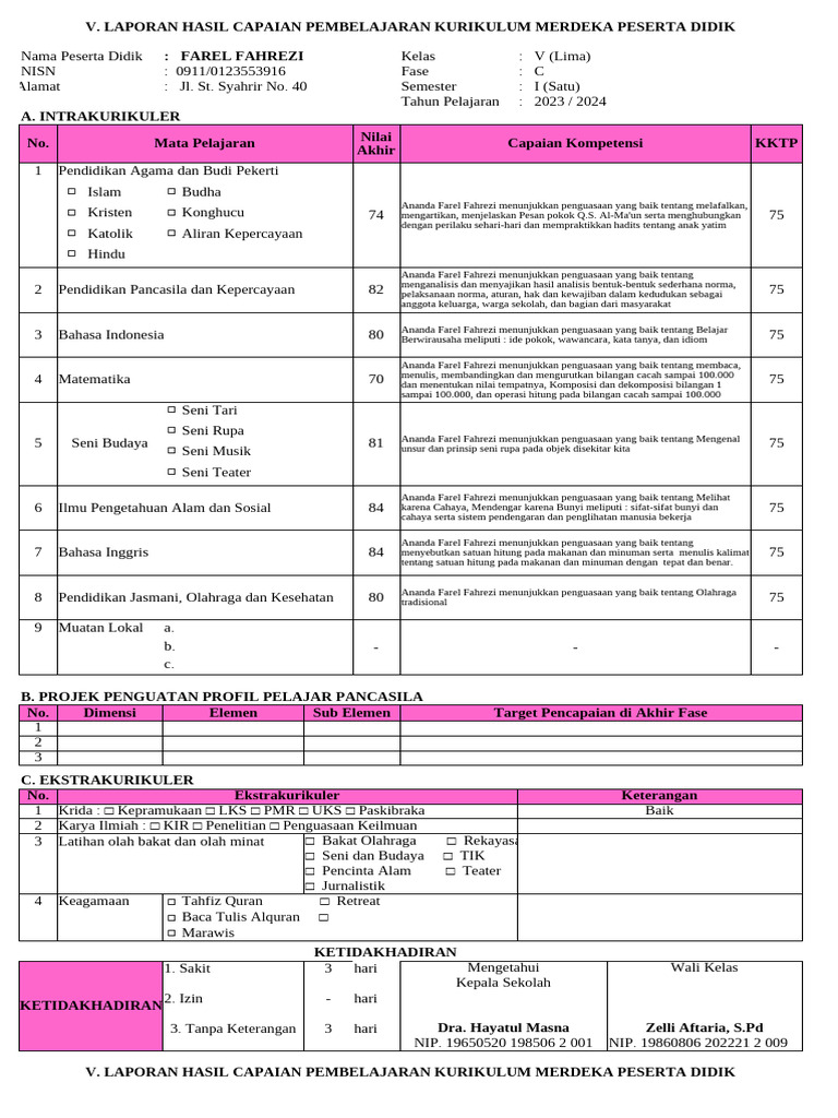 Format Buku Pokok | PDF
