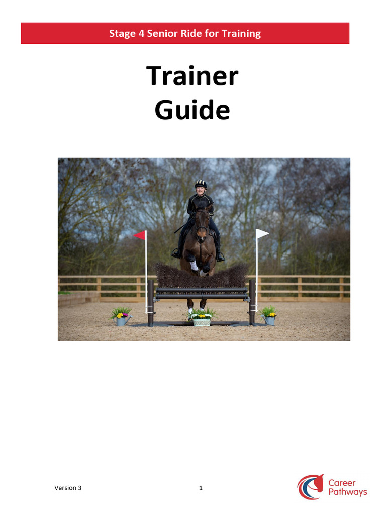 Stage 4 Riding Trainer Guide | PDF | Horse Gait | Horses