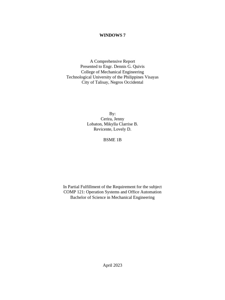 Windows 7: A Student's Guide | PDF | Windows 7 | Microsoft Windows