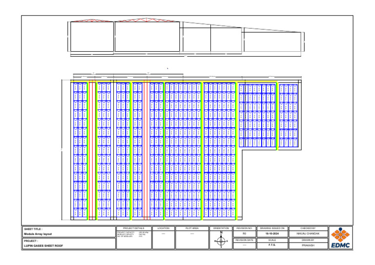 Module Array Layout for 280.26 kWp System | PDF | Energy Harvesting ...