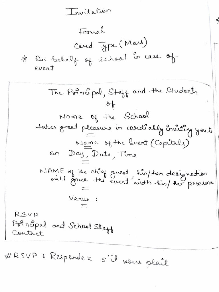 Drafting an Invitation Card Guide | PDF