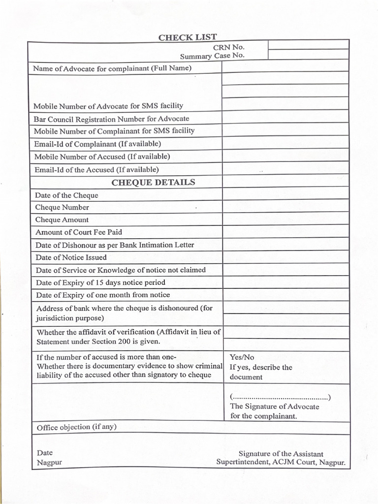 Check List | PDF
