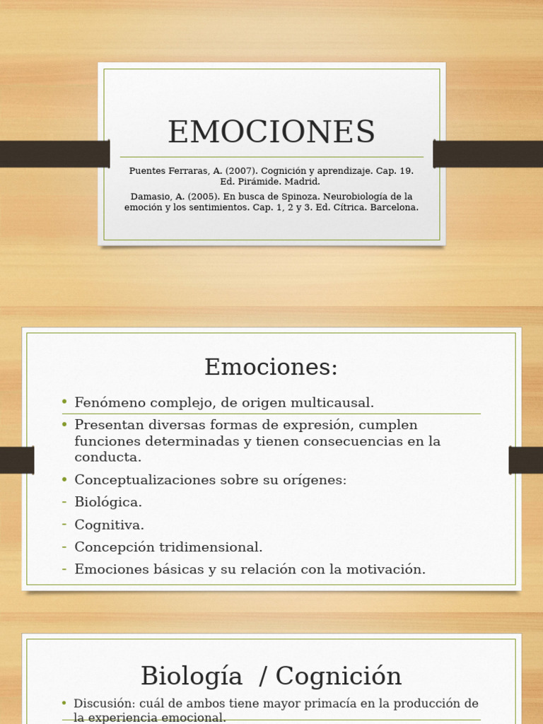 Teorías y Funciones de las Emociones | PDF | Las emociones | Mente
