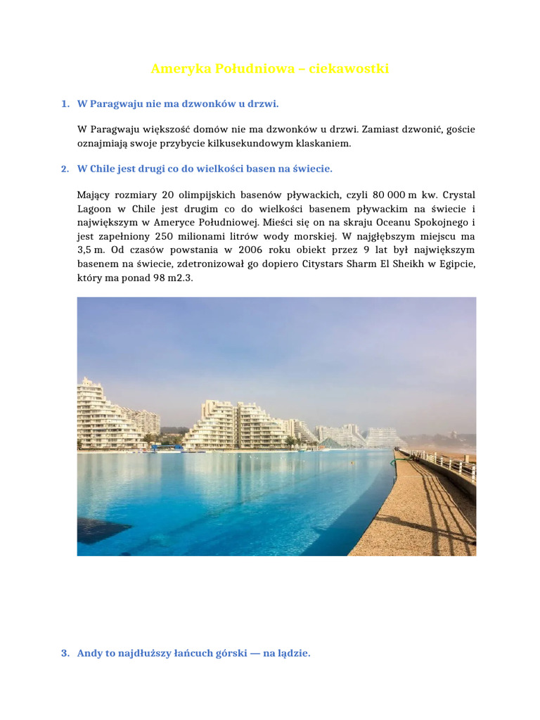 Ameryka Południowa | PDF
