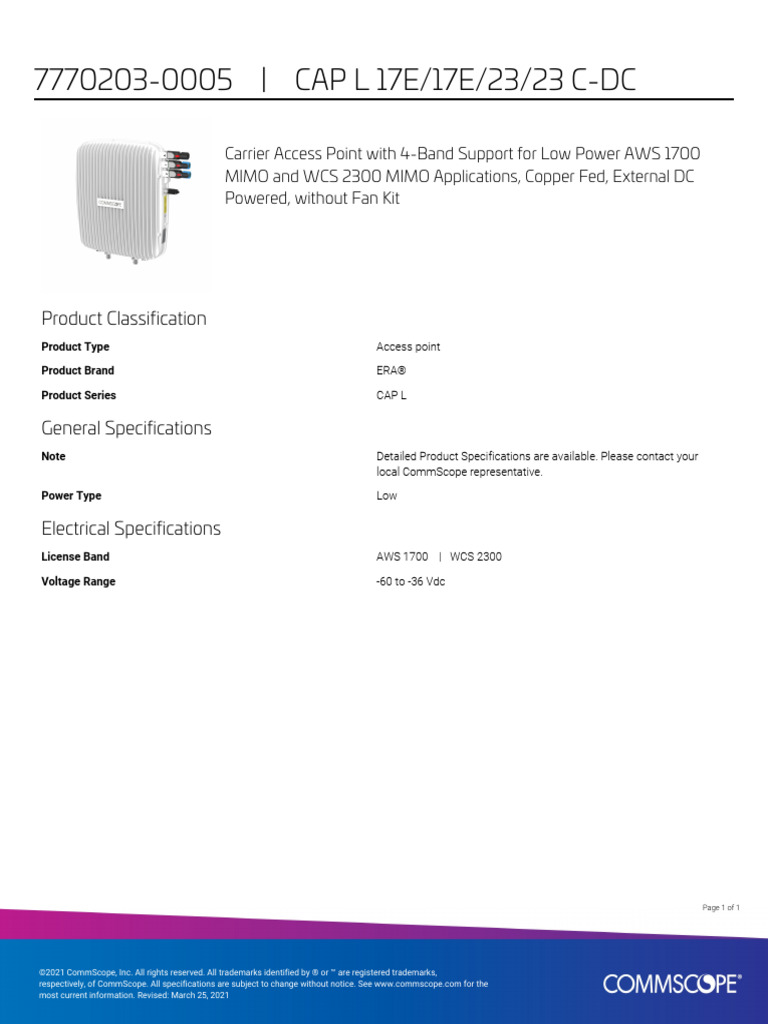 7770203-0005 Product Specifications | PDF