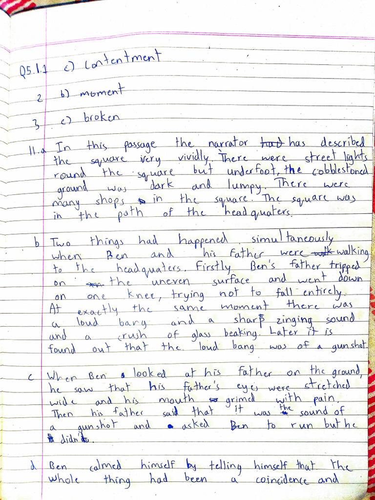Devansh Parmar North Point English Language Answer Sheet | PDF