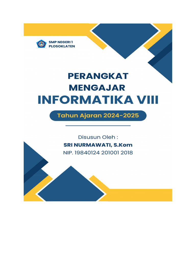 Capaian Pembelajaran Informatika 2024 | PDF | Komputer