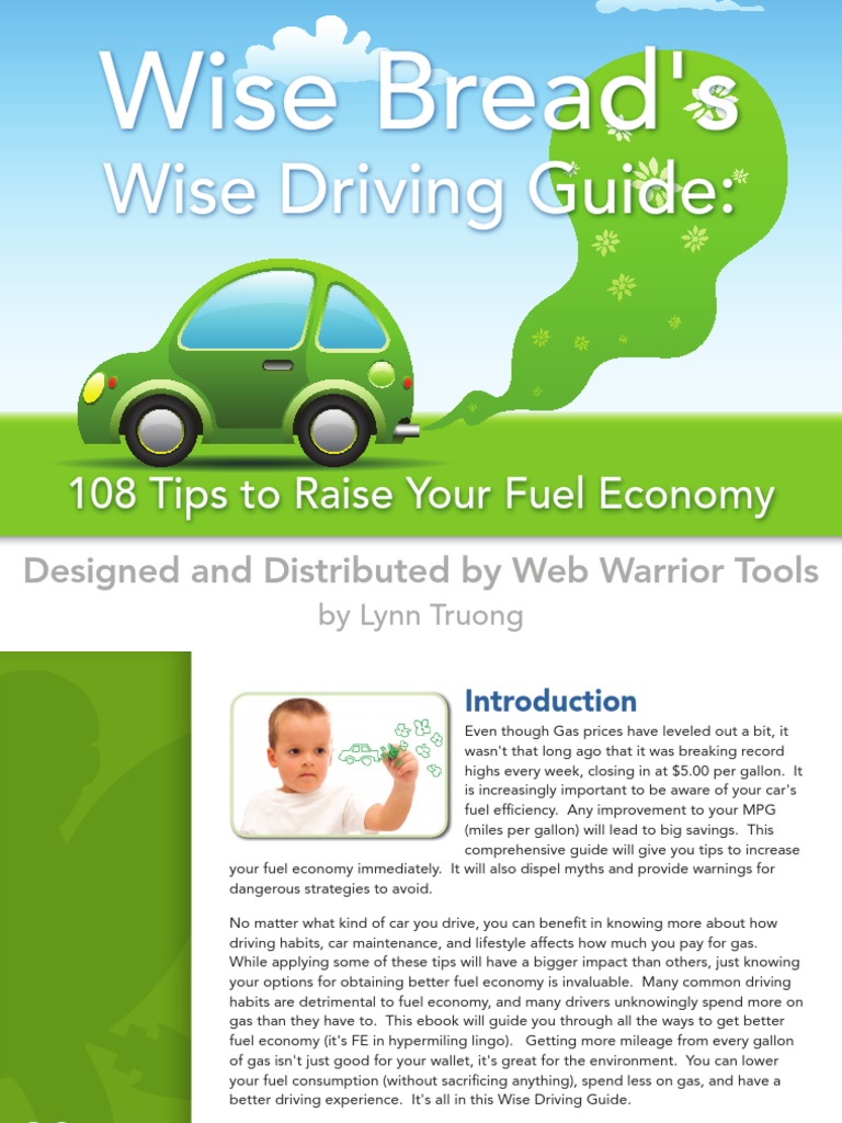 Fuel Economy Tips for Drivers | PDF