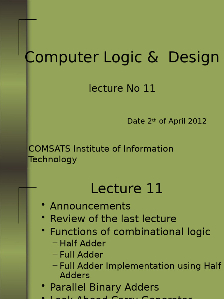 Lecture#11 | PDF | Computer Engineering | Electronic Circuits