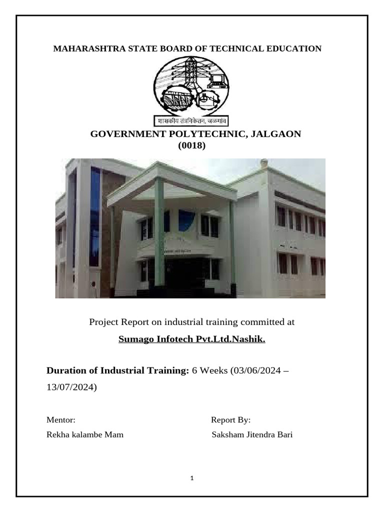 Industrial Training Report at Sumago Infotech | PDF | Selenium ...