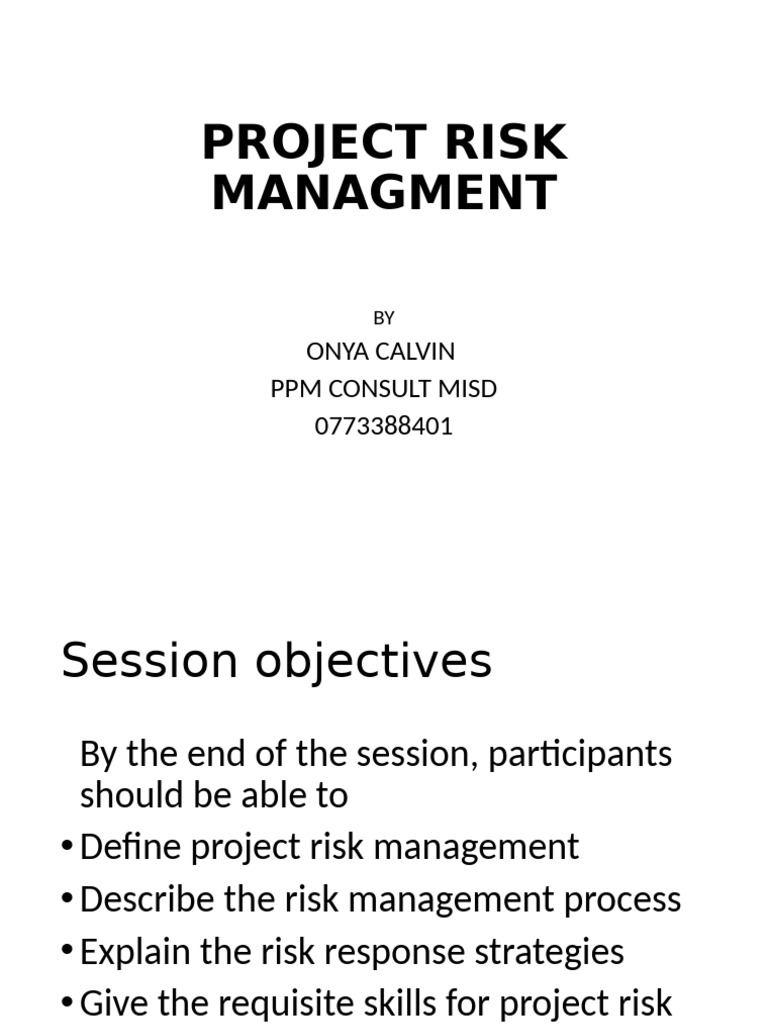 Project Risk Management Essentials | PDF | Risk | Risk Management