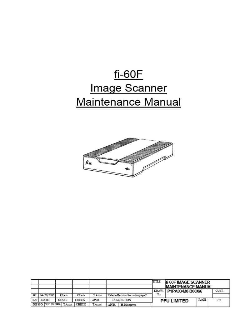Maintenance Manual | PDF | Image Scanner | Usb