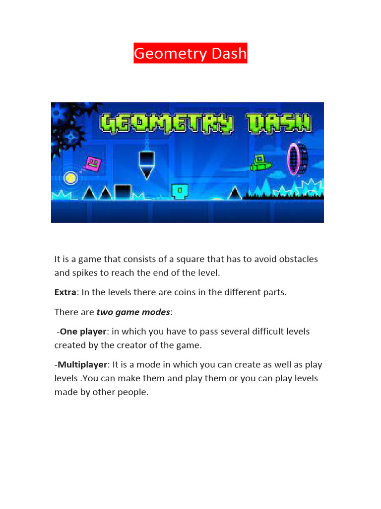 Geometry Dash Jorge Petru | PDF