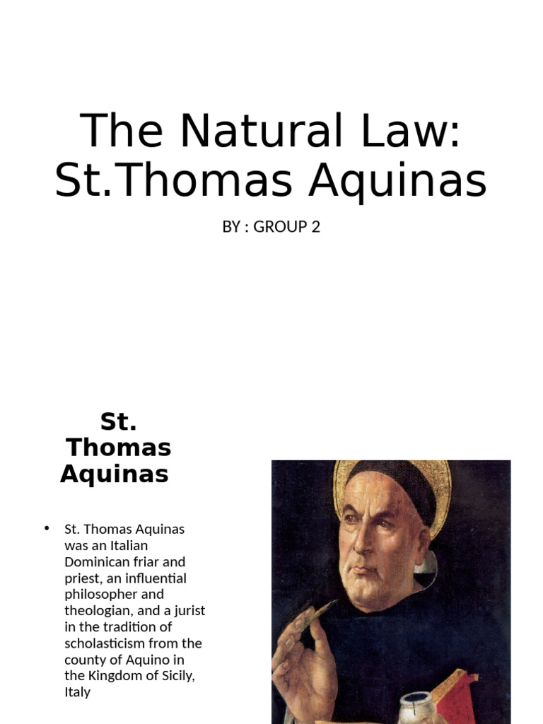 Aquinas on Natural and Human Law | PDF | Thomas Aquinas | Virtue