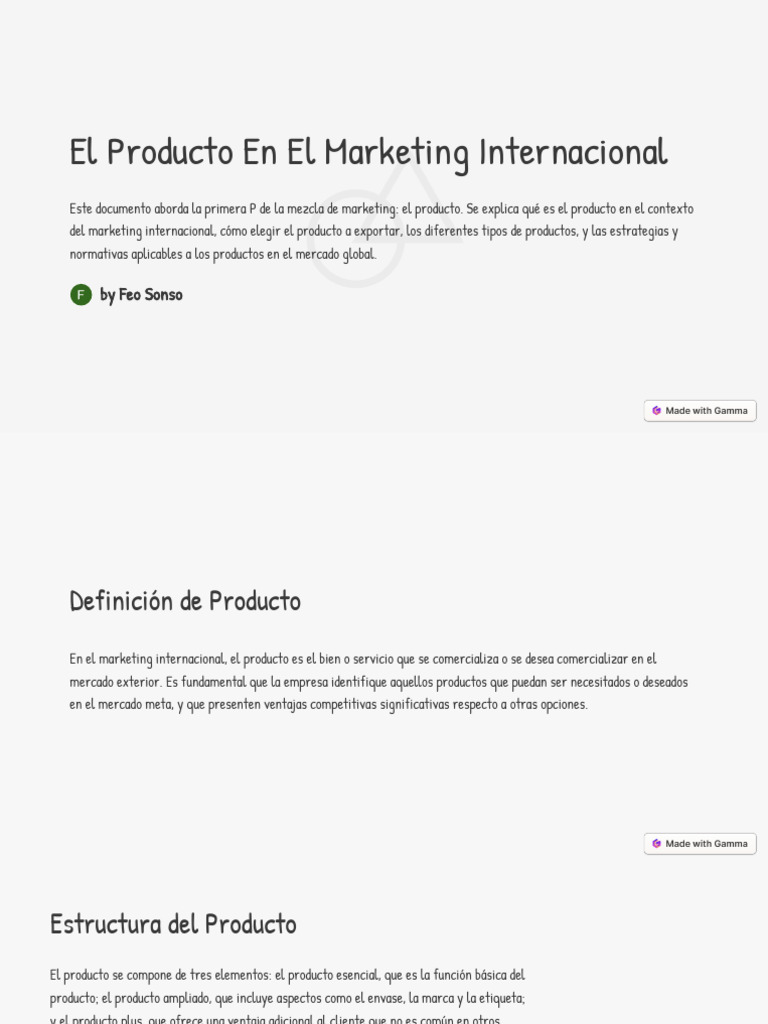 Estrategias de Producto en Marketing Internacional | PDF | Producto ...