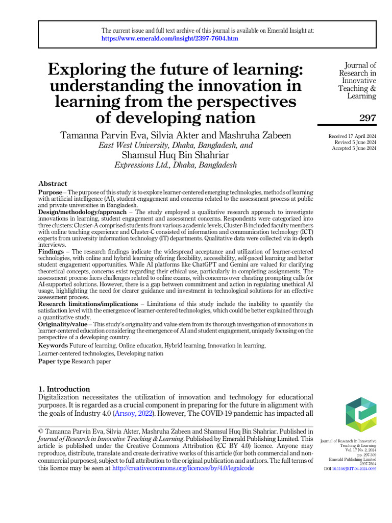 Exploring The Future of Learning | PDF | Educational Technology ...