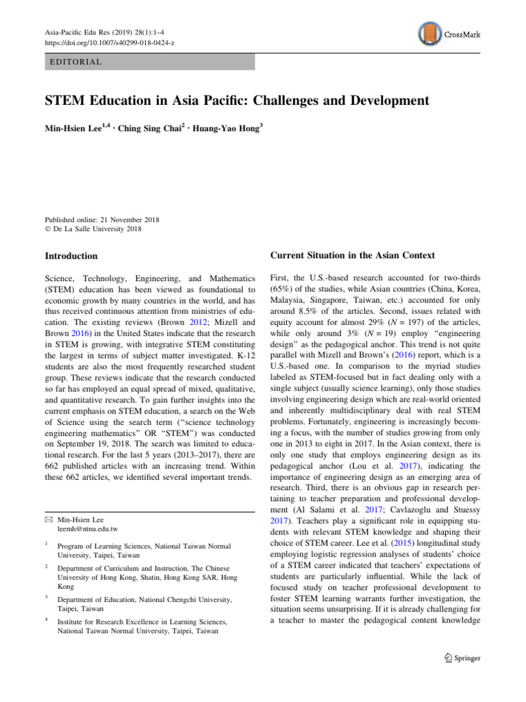 Advancing STEM Education in Asia-Pacific | PDF | Science, Technology ...