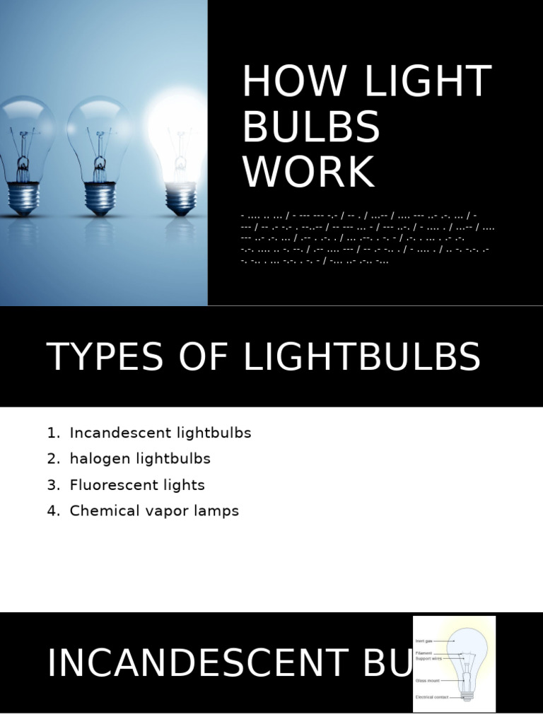 Understanding Different Light Bulb Types | PDF | Art