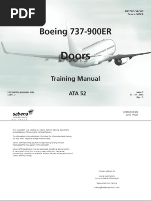 Boeing 737-900ER Door Operations Guide | PDF | Door