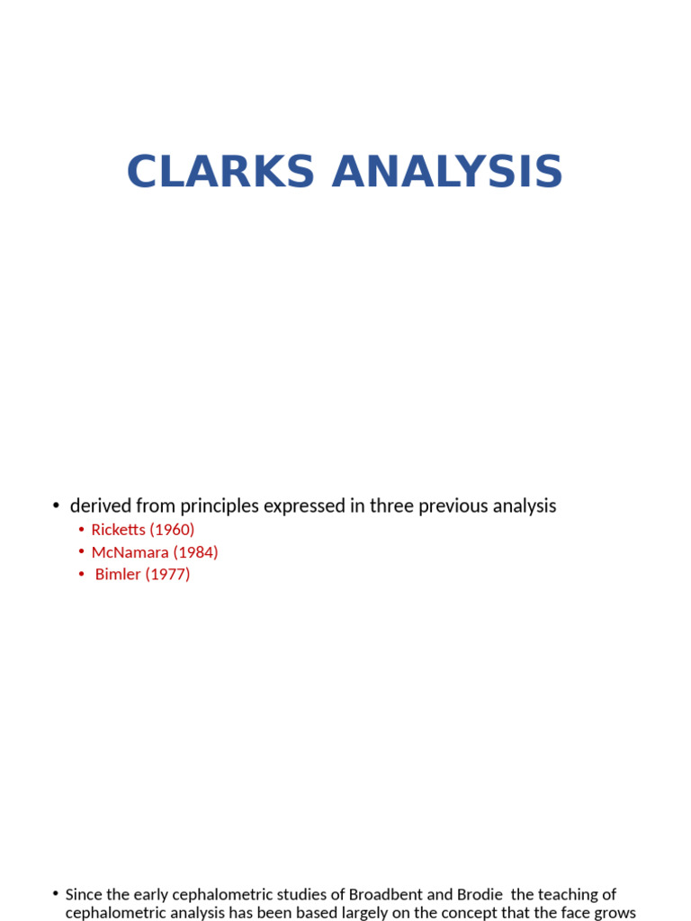 clarks analysis | PDF | Skull