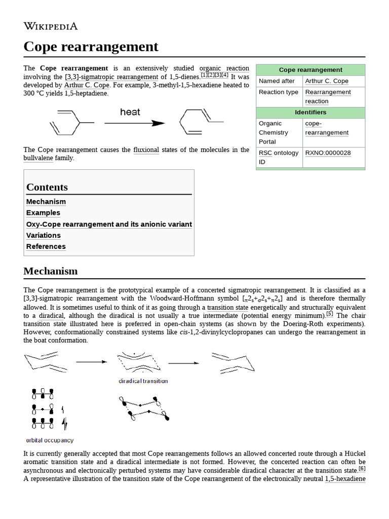 Cope Rearrangement 0 | PDF | Organic Chemistry | Chemistry