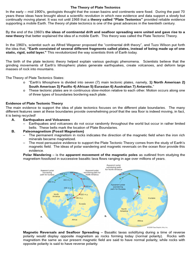 Understanding Plate Tectonics Theory | PDF | Plate Tectonics | Geology
