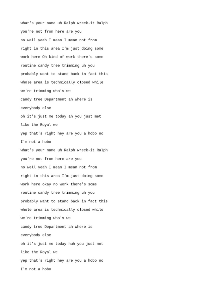 Wreck It Ralph | PDF | Language Arts & Discipline