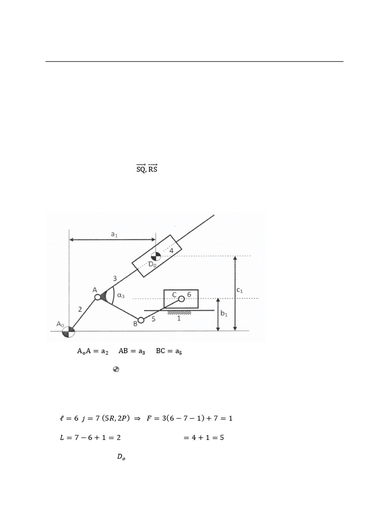 ME 301 Theory of Machines Problems | PDF | Equations | Mathematical ...