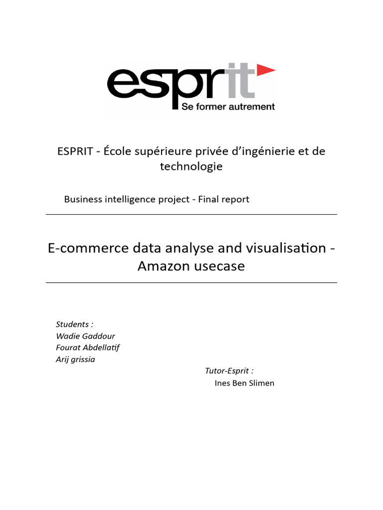 E-commerce Data Analysis: Amazon Case Study | PDF | Data Warehouse ...