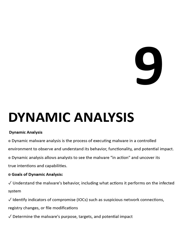 Dynamic Malware Analysis Techniques | PDF | Malware | Phishing
