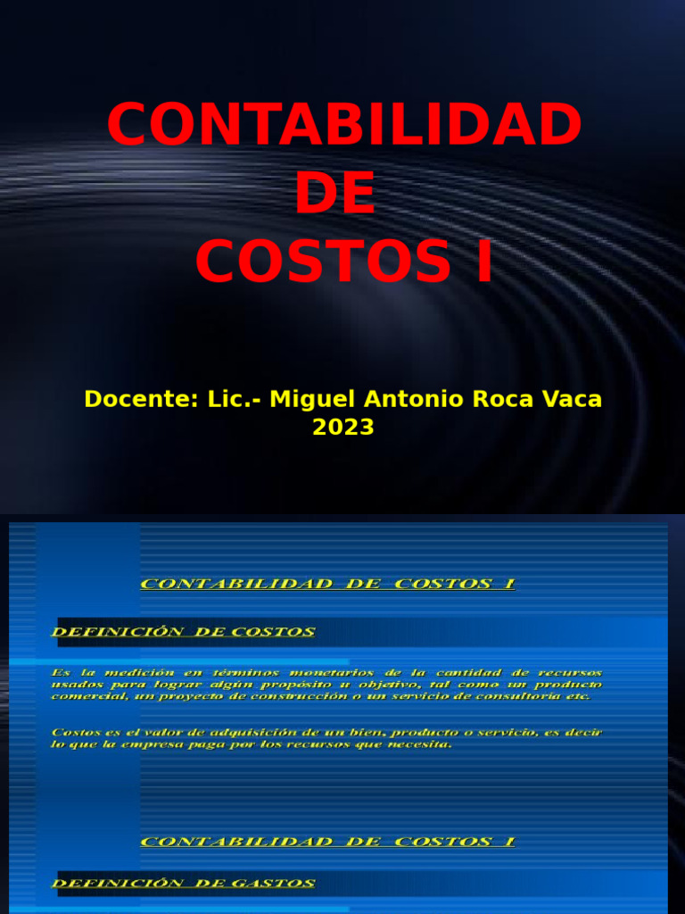 Guía de Contabilidad de Costos I | PDF | Contabilidad de costos ...
