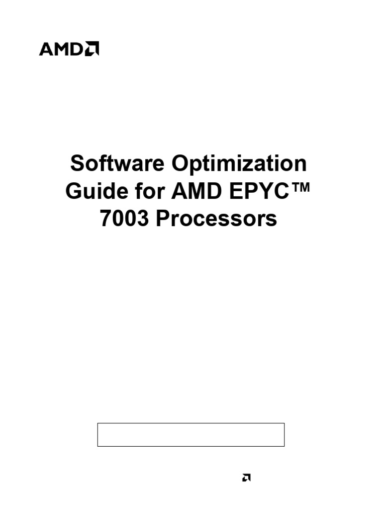AMD EPYC 7003 Optimization Guide | PDF | Cpu Cache | Central Processing ...