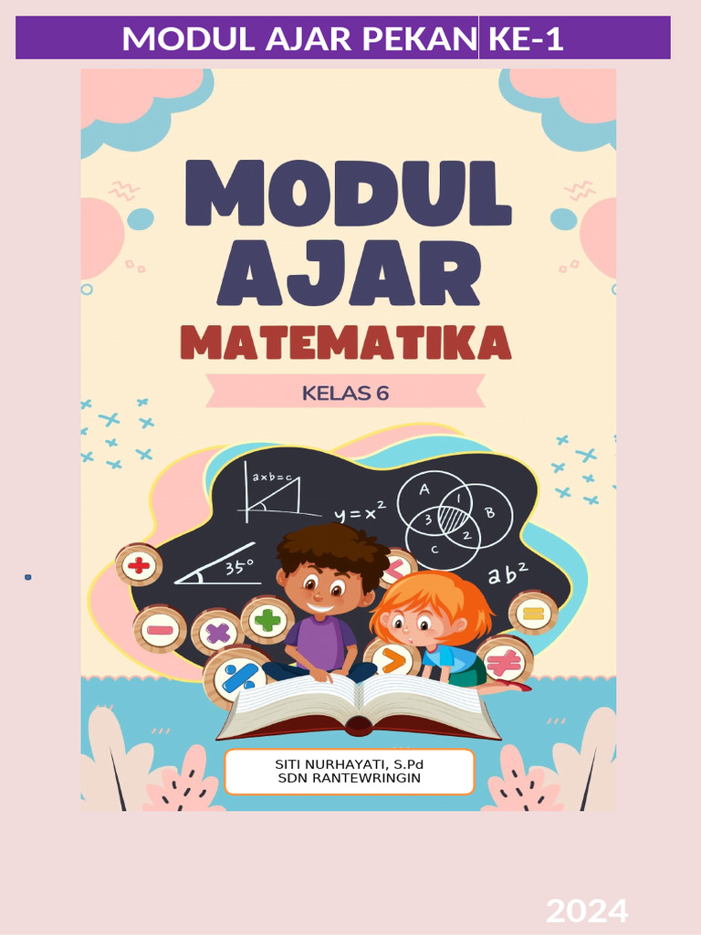 Modul Ajar Bab 1 - Pekan Ke-1 Matematika | PDF