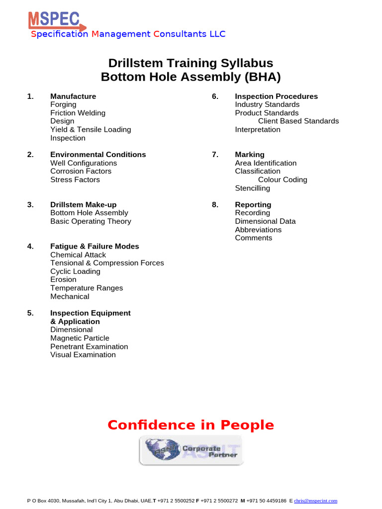 Syllabus BHA | PDF