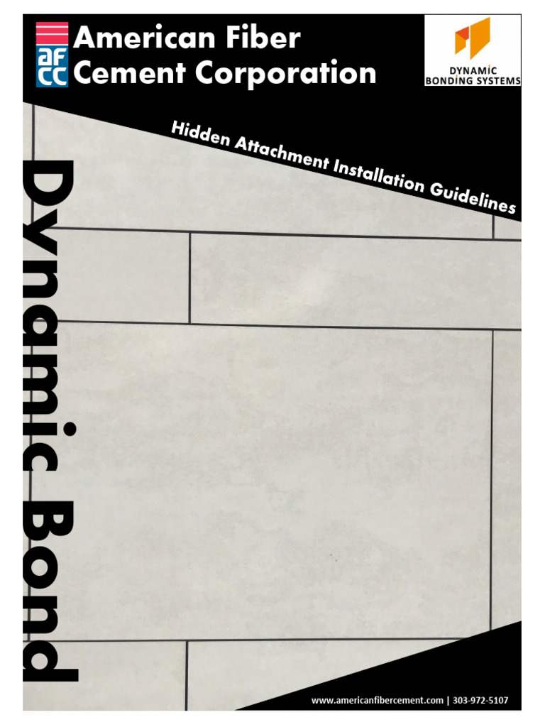 AFCC-Dynamic-Bond-Installation-Guidelines | PDF | Wall | Metals