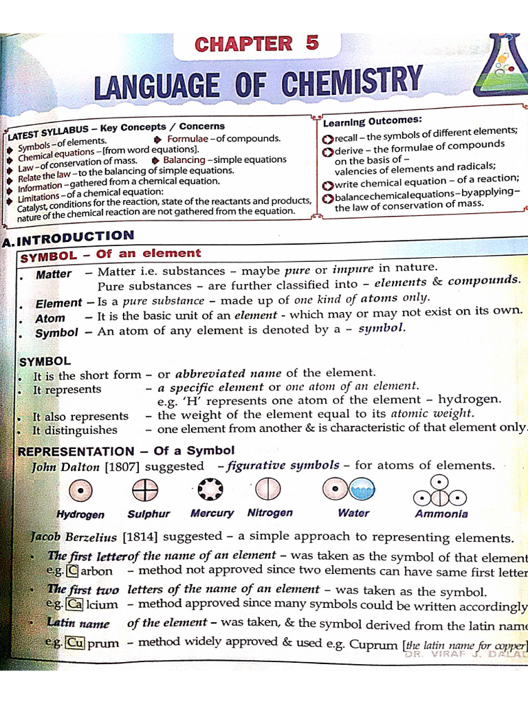 Language of Chemistry | PDF
