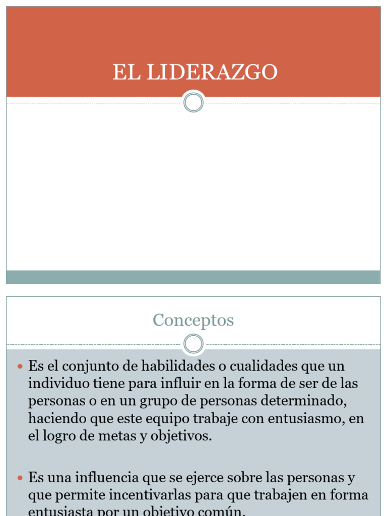 Tipos y Teorías de Liderazgo Efectivo | PDF | Liderazgo | Psicología Social