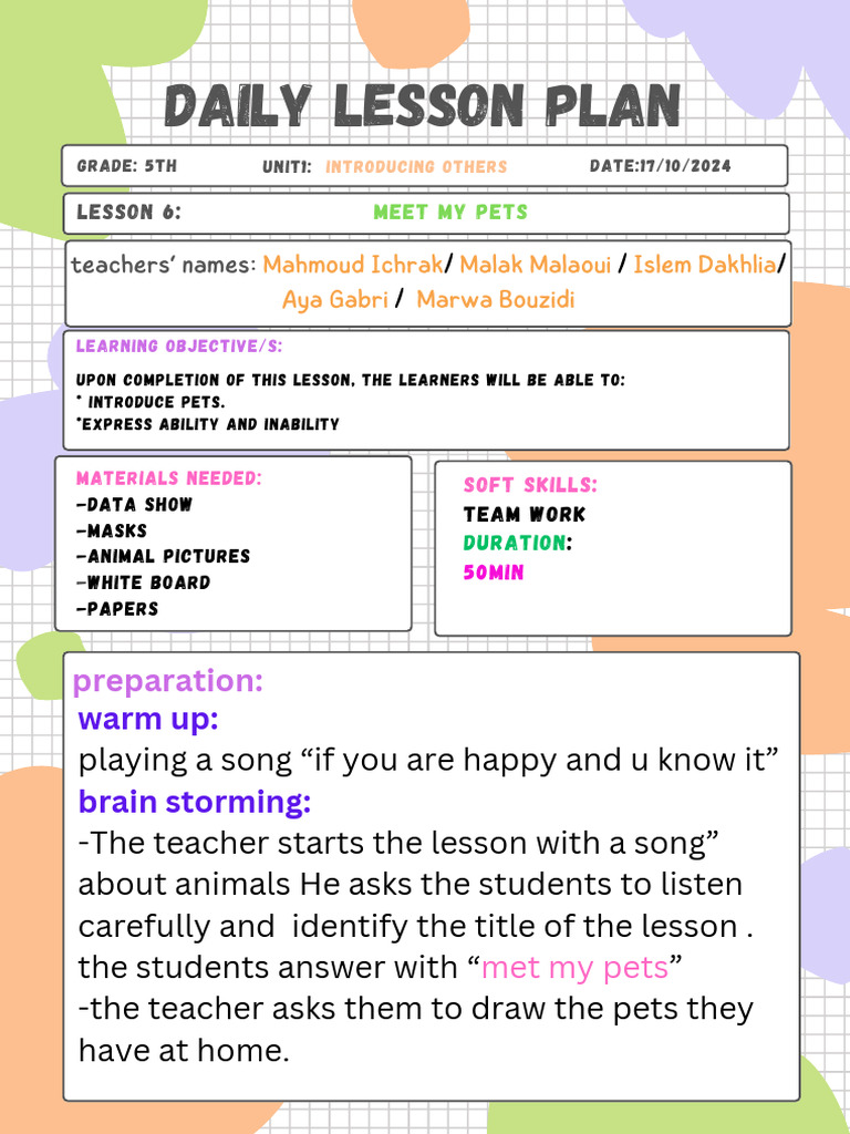 Lesson Plan | PDF | Lesson Plan | Human Communication