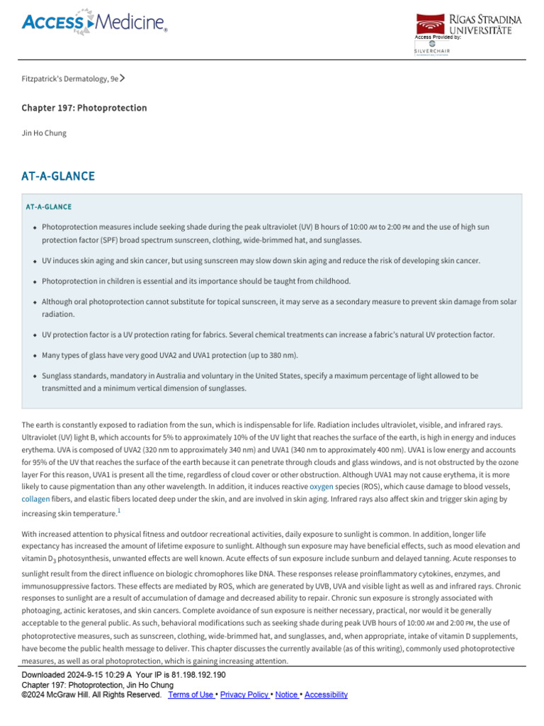 Effective Photoprotection Strategies | PDF | Sunscreen | Ultraviolet