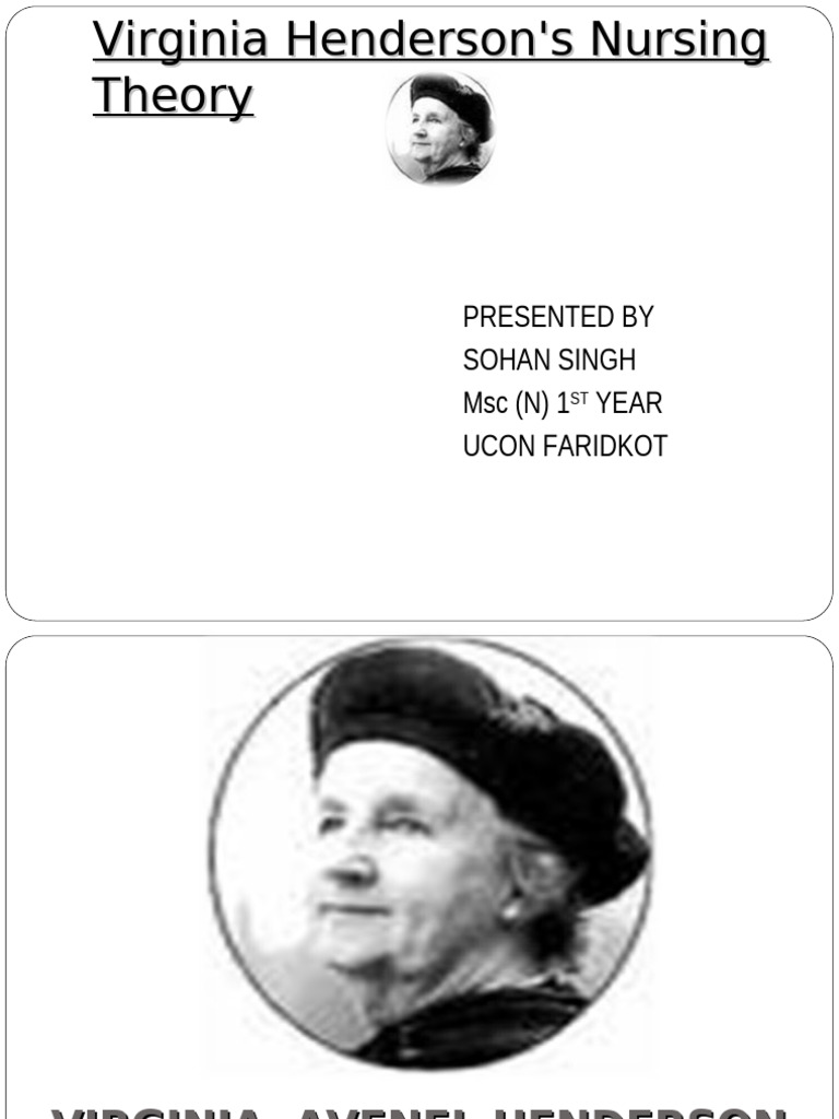 Virginia Henderson S Nursing Theory Final Pdf Nursing Theory