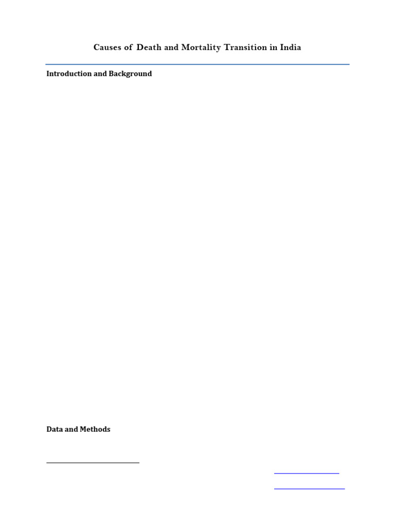 Causes of Death and Mortality Transition in India_1 PDF Non