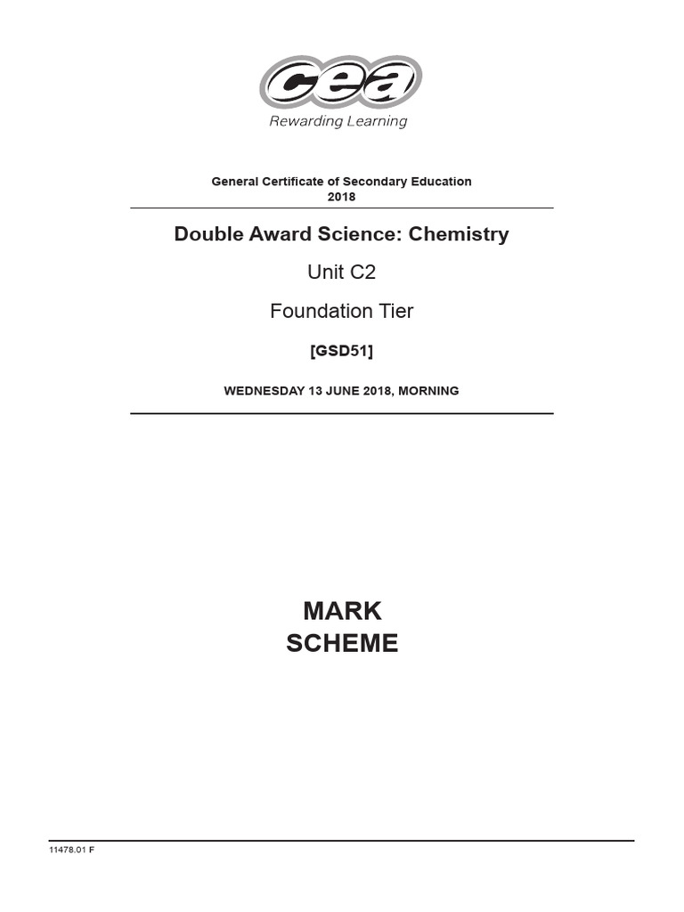Gcse sci double award unitised past papers mark schemes standard